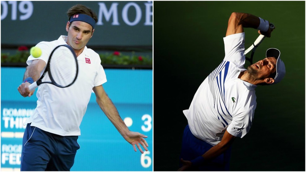 Federer y Djokovic, en accin