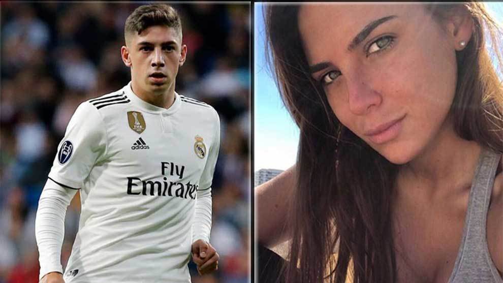 Real Madrid midfielder Fede Valverde and the Argentinian journalist...