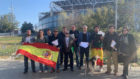 Representantes de Vox en Barcelona, junto al RCDE Stadium