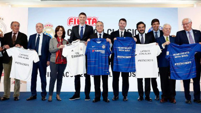 Florentino Perez, Simon Taylor and various players