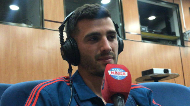 Gay atiende a Radio MARCA en Las Rozas.