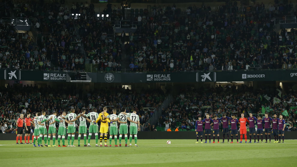 Real Betis&apos;s players.