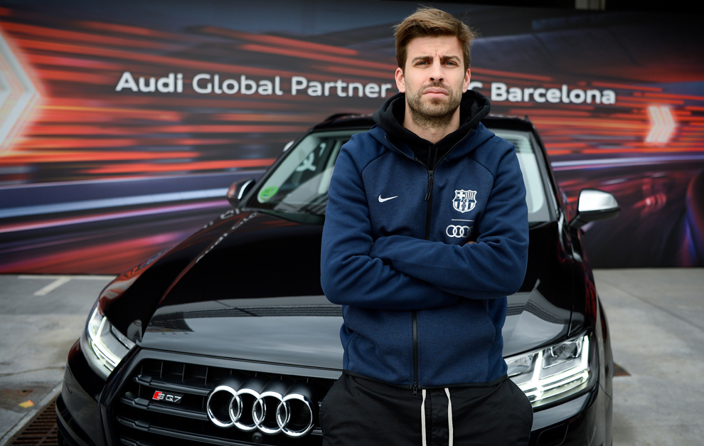Pique opted for an SQ7, the same as Messi