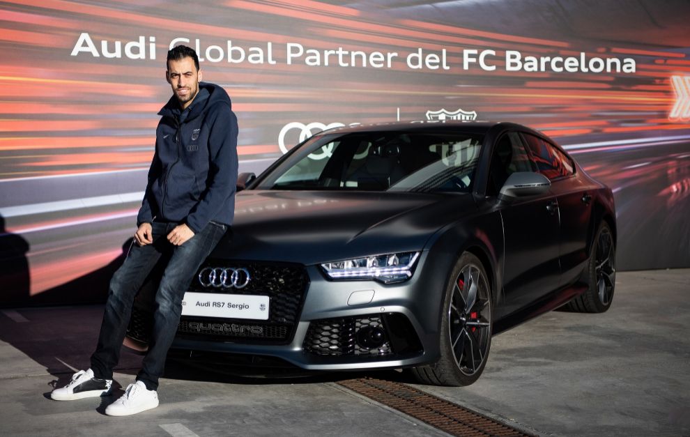 Busquets and his RS 6 Avant performance