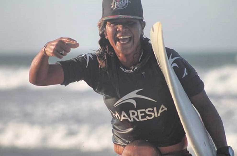 Luzimara Souza, campena de surf brasilea que ha muerto alcanzada por un rayo
