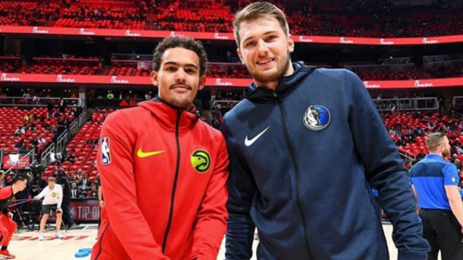 Trae Young y Luka Doncic
