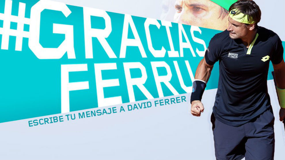 Ferrer al lado del hashtag #GraciasFerru