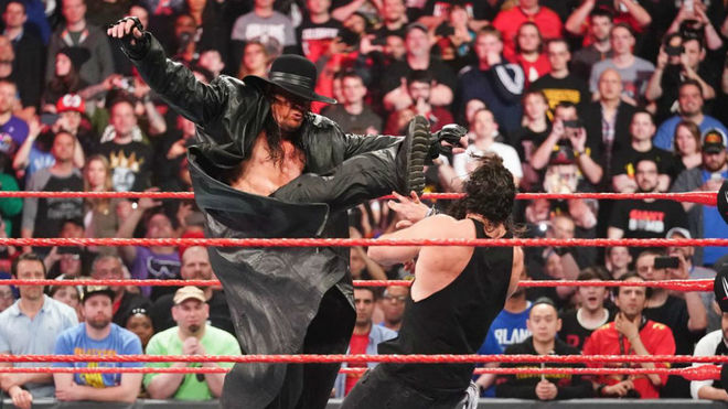 Undertaker lle dio &apos;un repaso&apos; a Elias en su reaparicin.