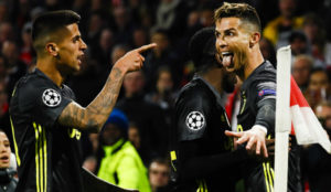 Cristiano Ronaldo celebra su gol al Ajax en msterdam