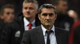 Valverde, antes del inicio del partido