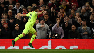 Luis Suárez, en Old Trafford.
