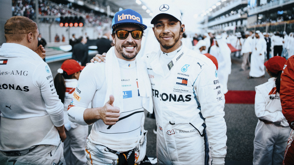 Fernando Alonso y Lewis Hamilton.