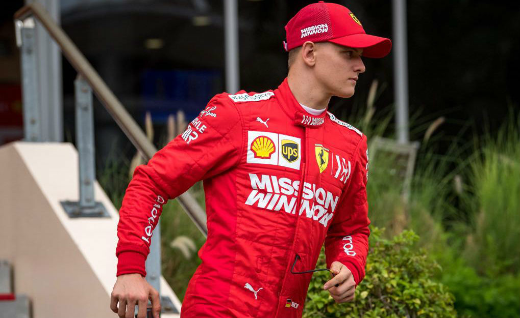 Mick Schumacher, durante el test que realiz con Ferrari en Bahrin.