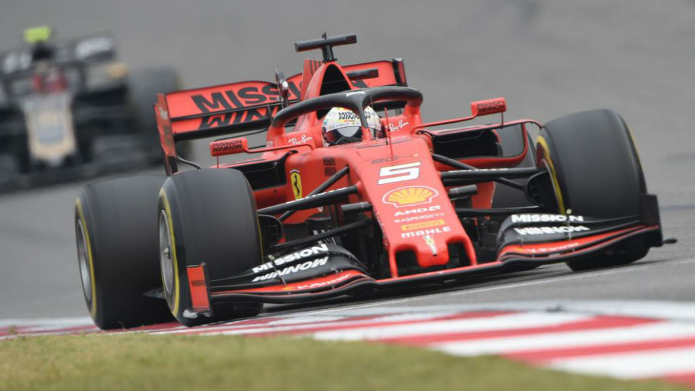 Sebastian Vettel during the Chinese Grand Prix.
