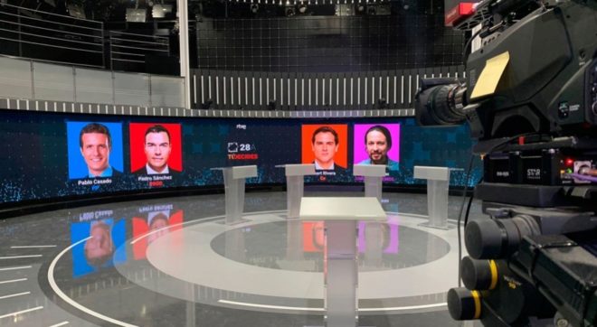 El debate electoral 2019, protagonizado por: Pablo Casado, Pedro...