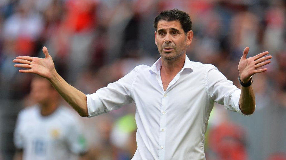 Fernando Hierro during the 2018 World Cup in Russia.