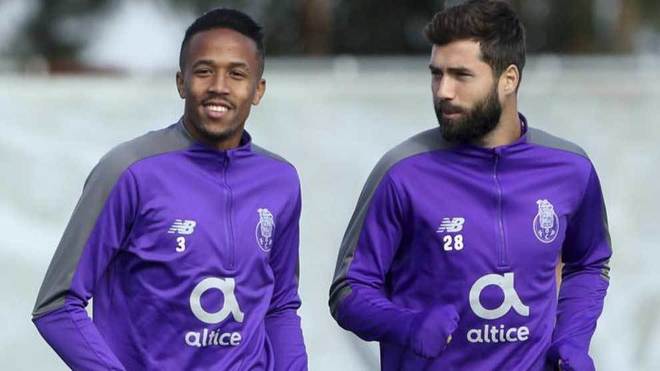 Militao and Felipe during Porto&apos;s training session.
