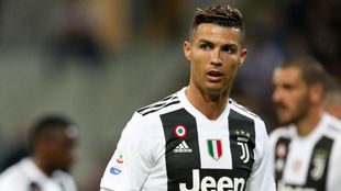 Cristiano Ronaldo, en un partido de la Juventus.