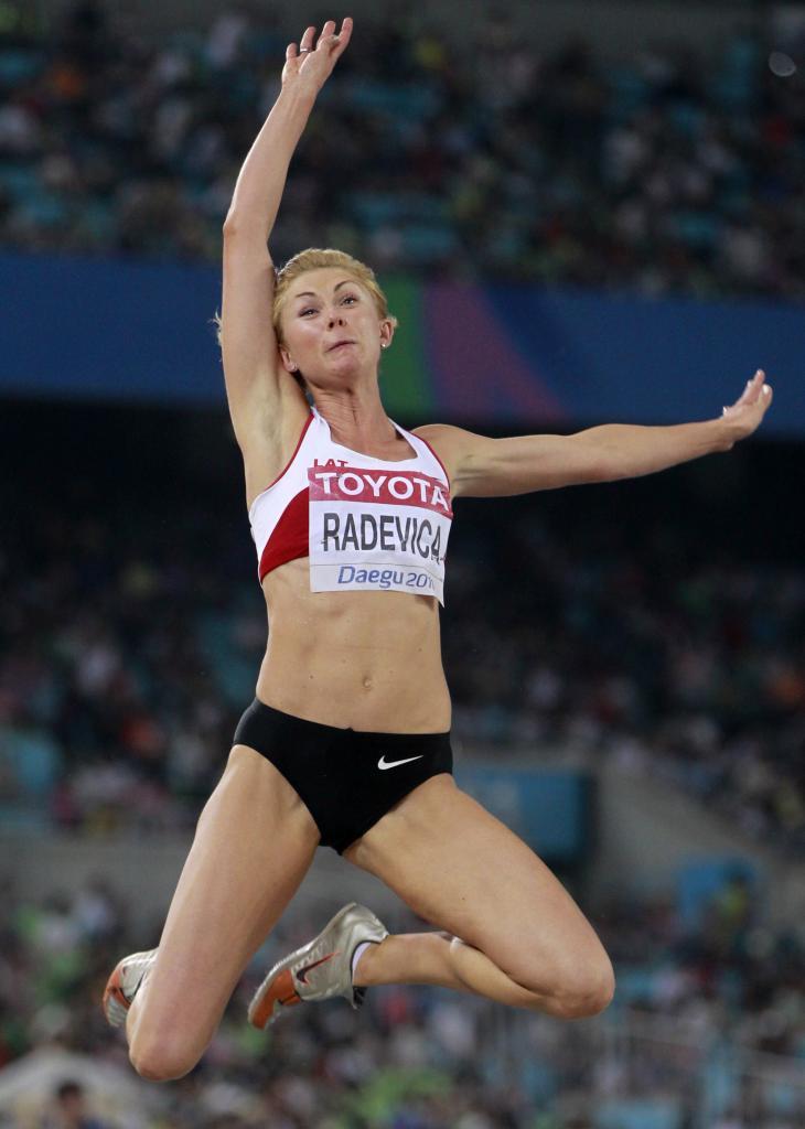 Ineta Radevica, en el Mundial de Daegu en 2011.