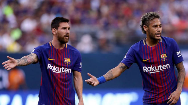 Messi and Neymar shared similar branding complications.