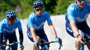 Mikel Landa durante la cuarta etapa del Giro de Italia.
