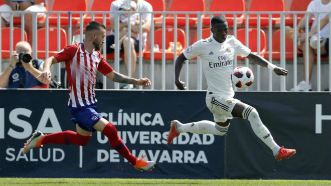 Vincius Junior in the Madrid derby between Real Madrid and Atletico...
