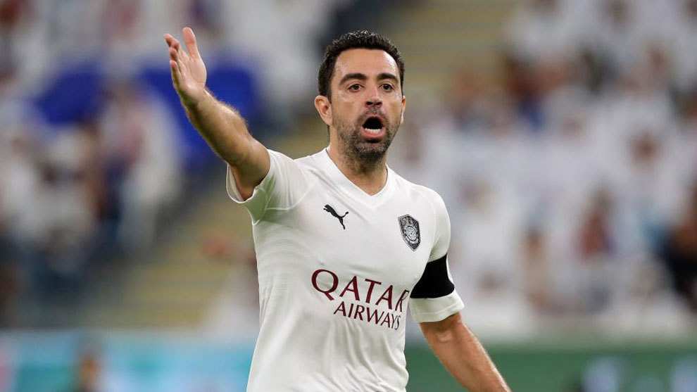Xavi in action for Al Sadd, his final club before announcing his...