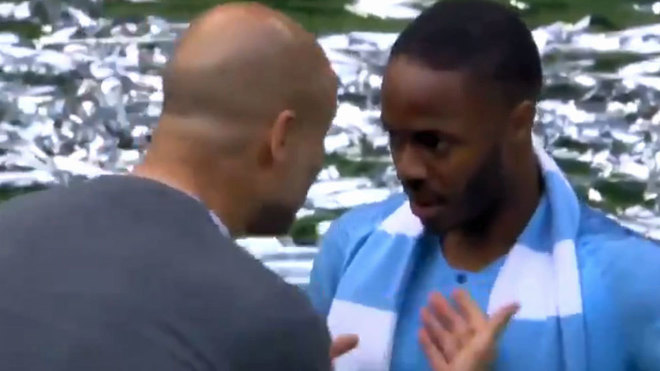 Guardiola and Sterling.