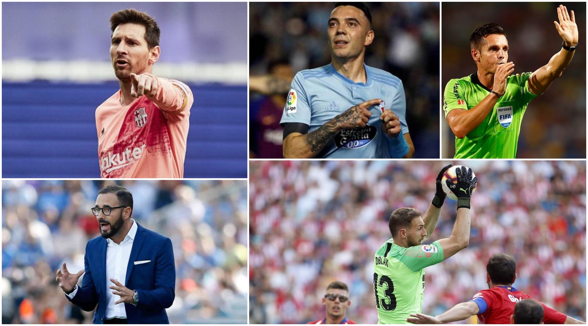 El cuadro de honor de LaLiga: Messi, Oblak, Iago Aspas, Bordals y Del Cerro Grande