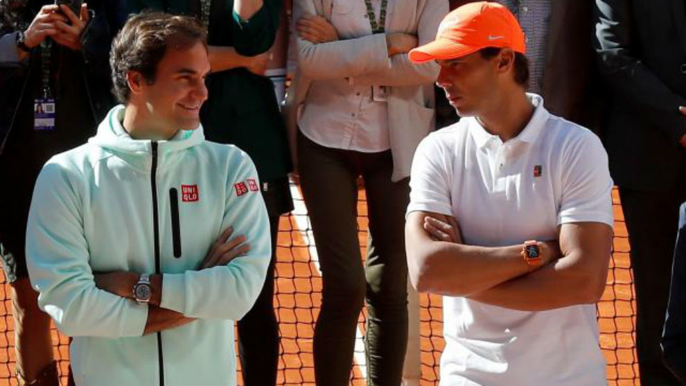 Nadal charla con Federer en Madrid