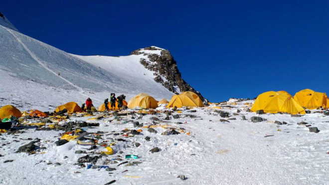 Uno de los campos de altura del Everest.