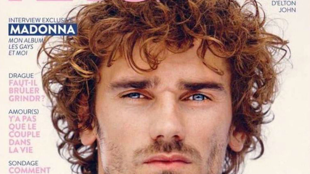 Griezmann on the front cover of Tetu Magazine.