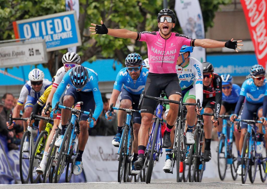 Carlos Julin Quintero gan la primera etapa de la Vuelta a Asturias...