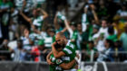 Bas Dost celebra su gol al Oporto en la final de la Copa de Portugal