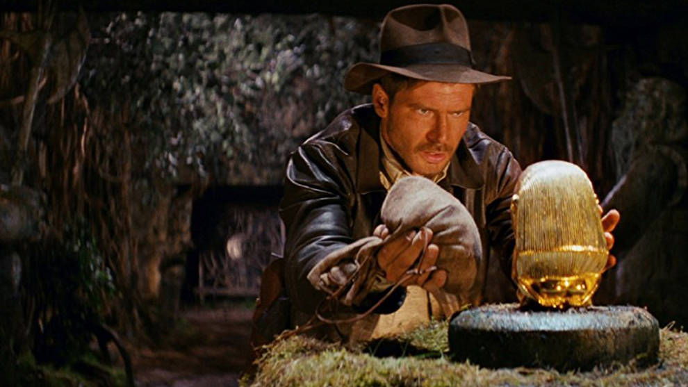 Harrison Ford interpretando a Indiana Jones