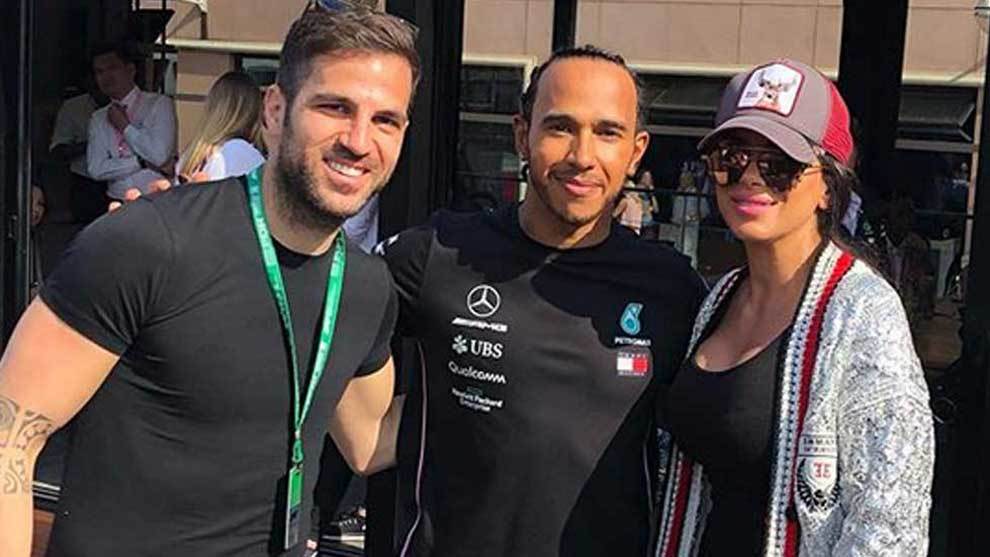 Cesc Fbregas comparte el nmero 44 con Lewis Hamilton, por lo que...