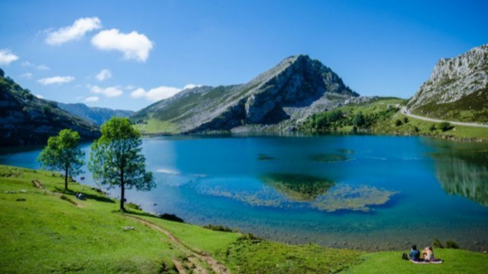 Vista de los lagos de Covadonga