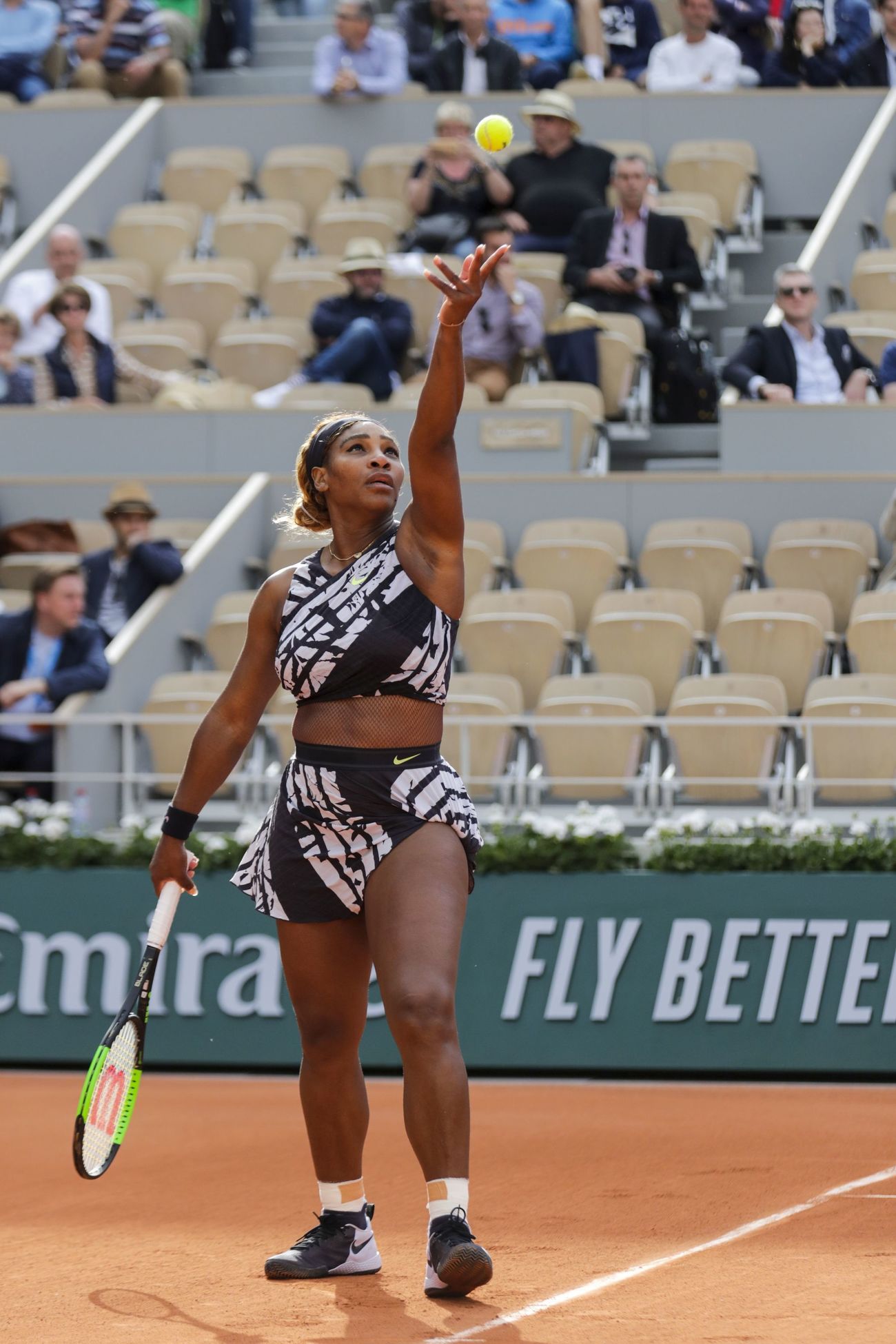 flotador pavimento Derrotado Roland Garros 2019: Serena williams estrena su diseño más salvaje en... |  MARCA.com