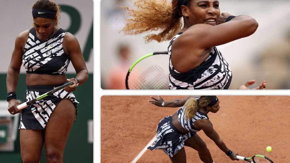 Serena Williams wore a special Virgil Abloh design for Nike at the...