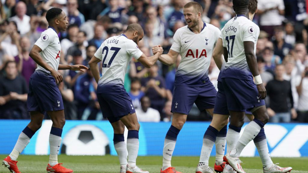 Tottenham Hotspur on X: 𝗧𝗘𝗔𝗠 𝗡𝗘𝗪𝗦! Lloris (C), Aurier, Dier,  Sanchez, Davies, Sissoko, Lo Celso, Bergwijn, Lucas, Son, Kane.  @WilliamHill latest (18+) ➡️  #THFC ⚪️ #COYS   / X