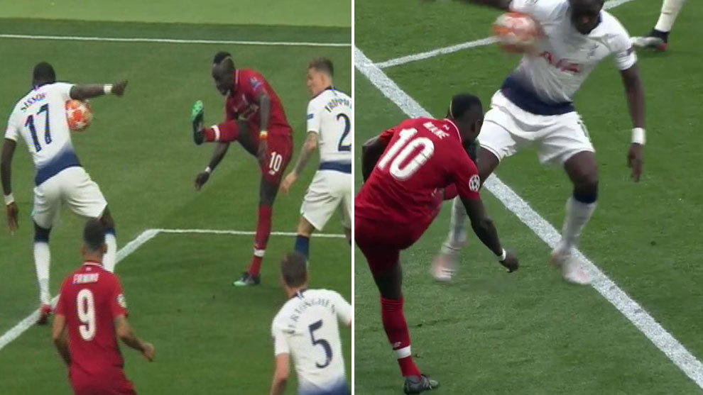 The controversial penalty against Moussa Sissoko which was awarded by...