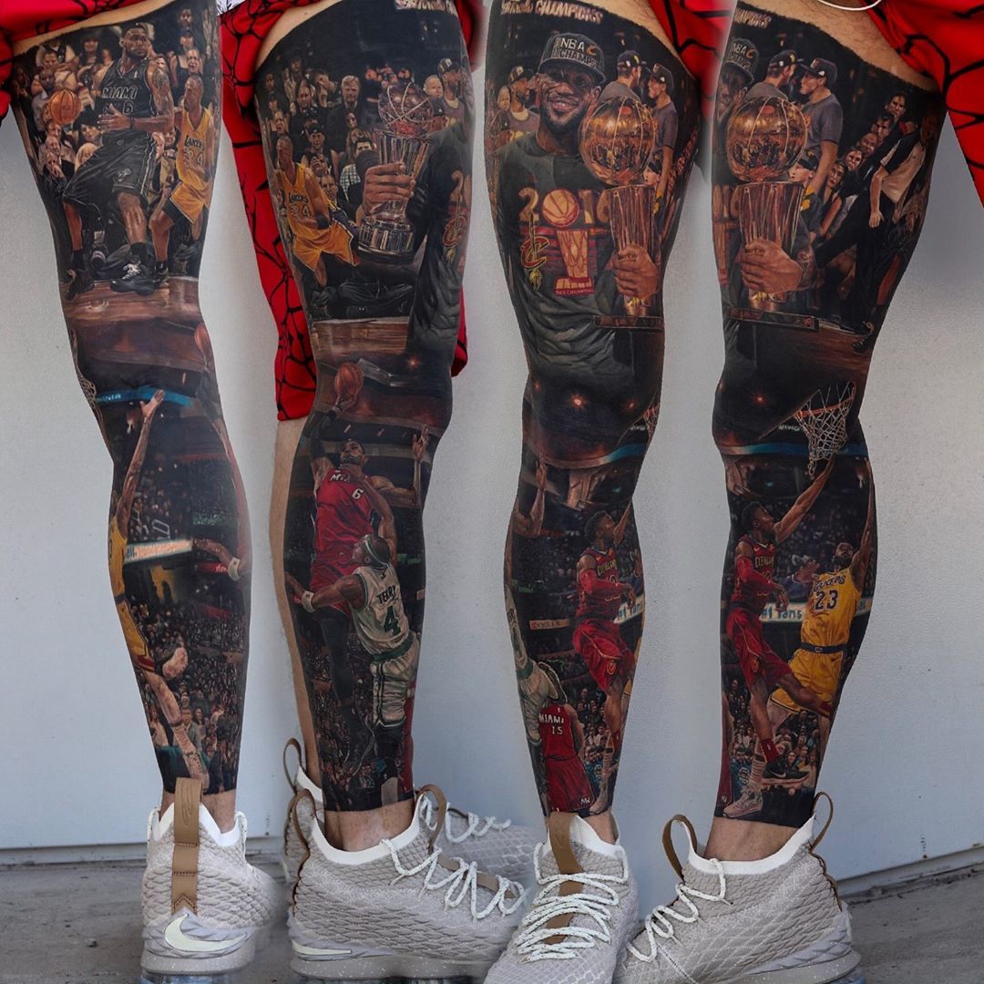 NBA: El tatuaje de LeBron James más realista del mundo que no creerás que es un tatuaje