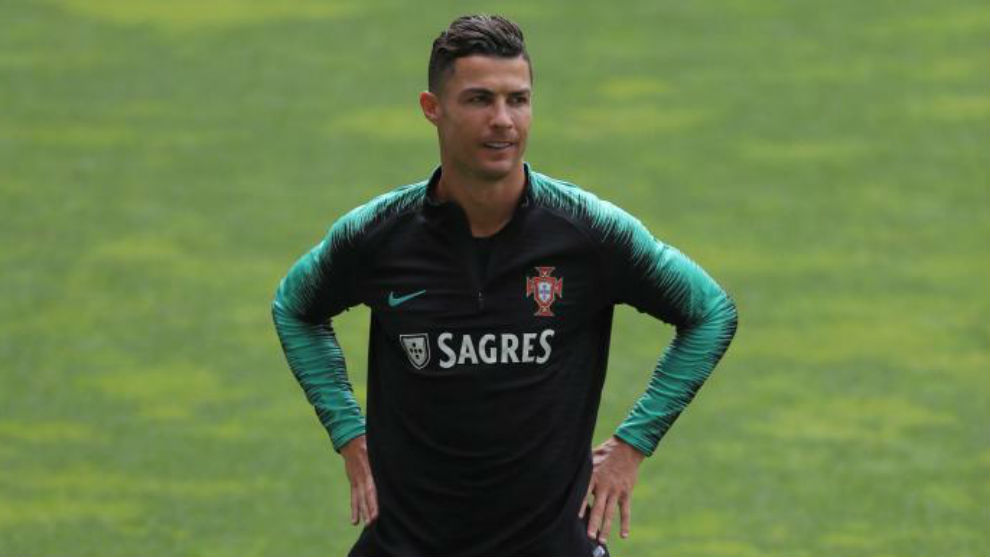 Ronaldo, con la seleccin de Portgual.