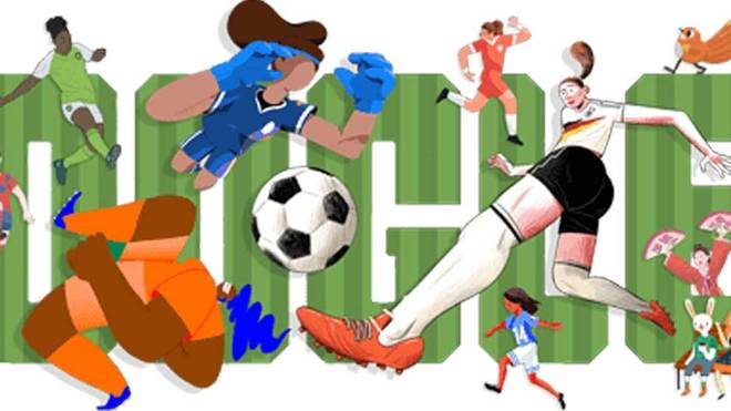 Google dedica su portada de hoy, Doodle, al Mundial de fútbol femenino |  