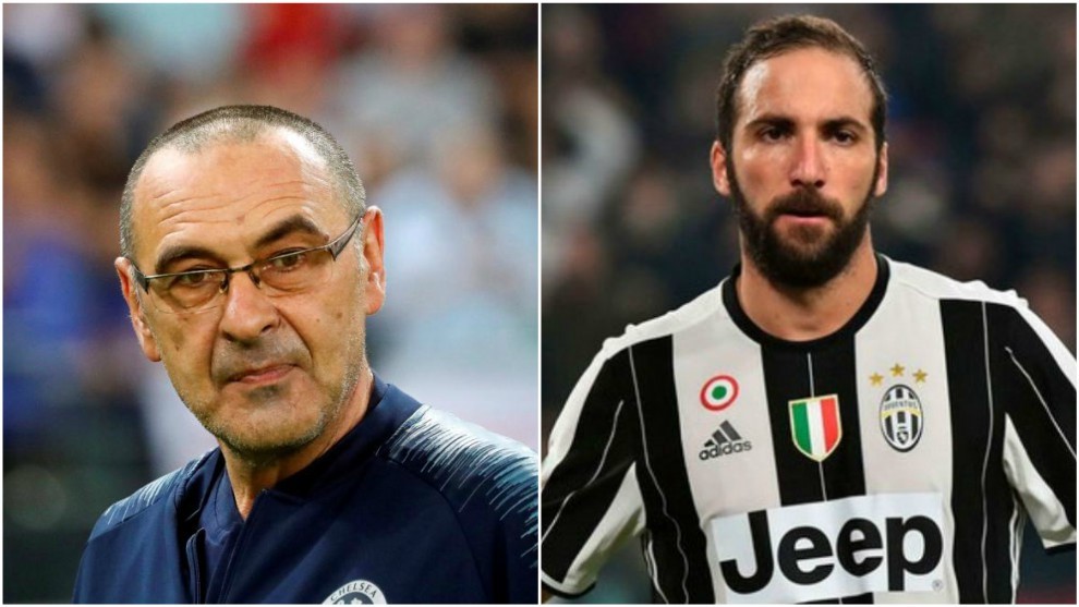 Maurizio Sarri and Gonzalo Higuain could reunite at Juventus.