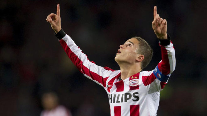 Afellay celebra un gol con el PSV en su anterior etapa.