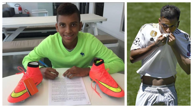 gas Juguetón judío Real Madrid: El día que Rodrygo se convirtió en el atleta más joven en  fichar con Nike, con 11 años | Marca.com