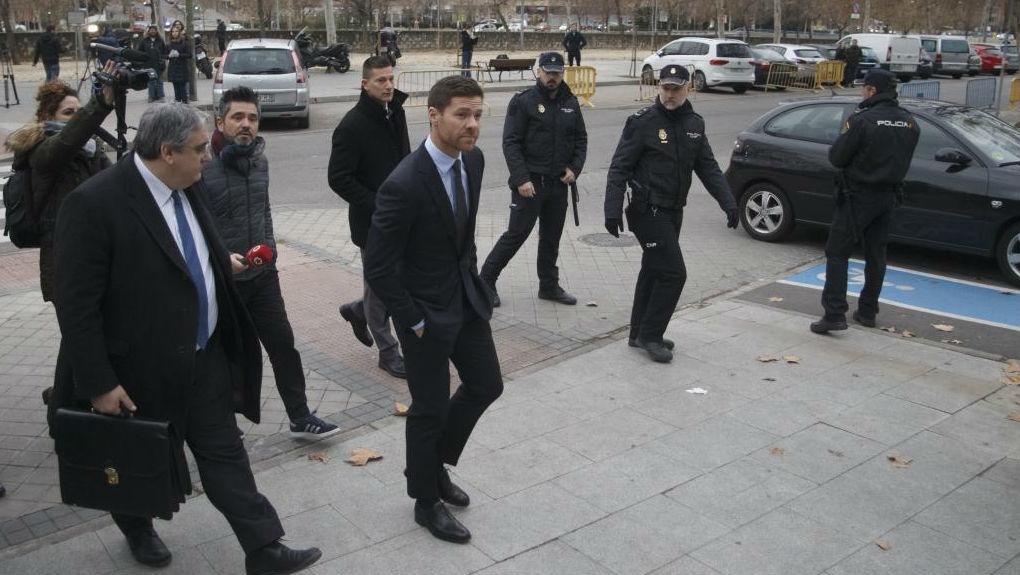 Xabi Alonso before his tax trial.