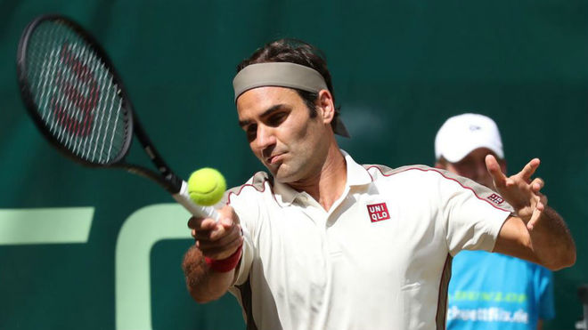 Roger Federer, en el partido ante Herbert.
