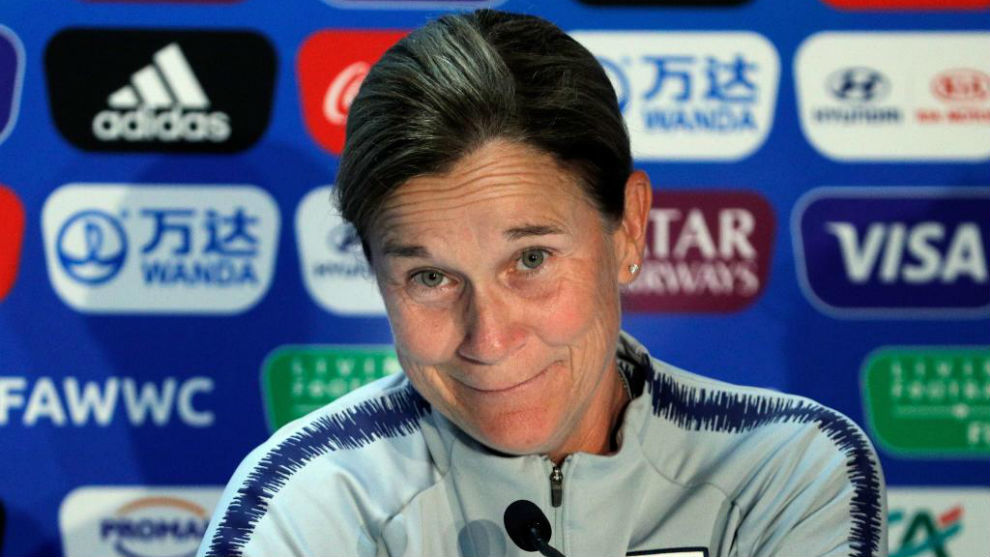 Jill Ellis during her press conference.